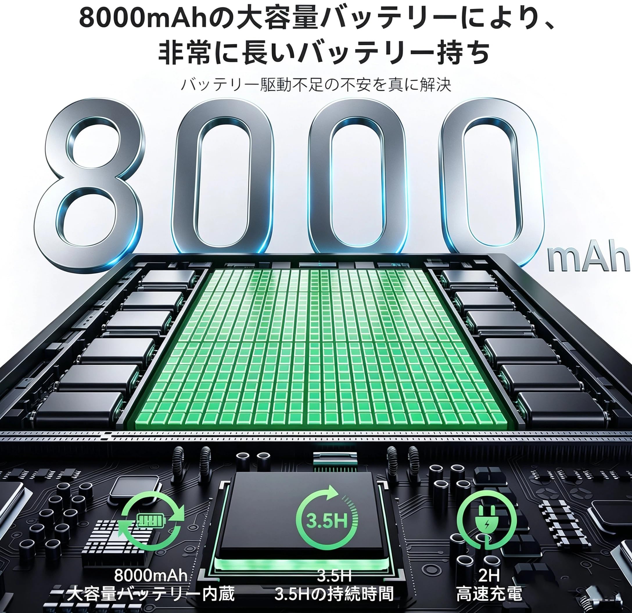 Amazon.co.jp: ワイヤレス モバイルモニター 15.6インチ 8000mAh